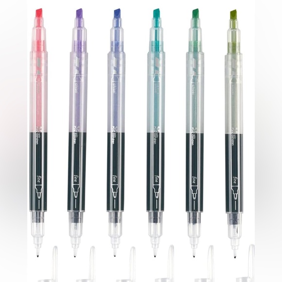 Erin Condren 6 Pack Dual Tip Highlighter/Pens - Picture 1 of 7